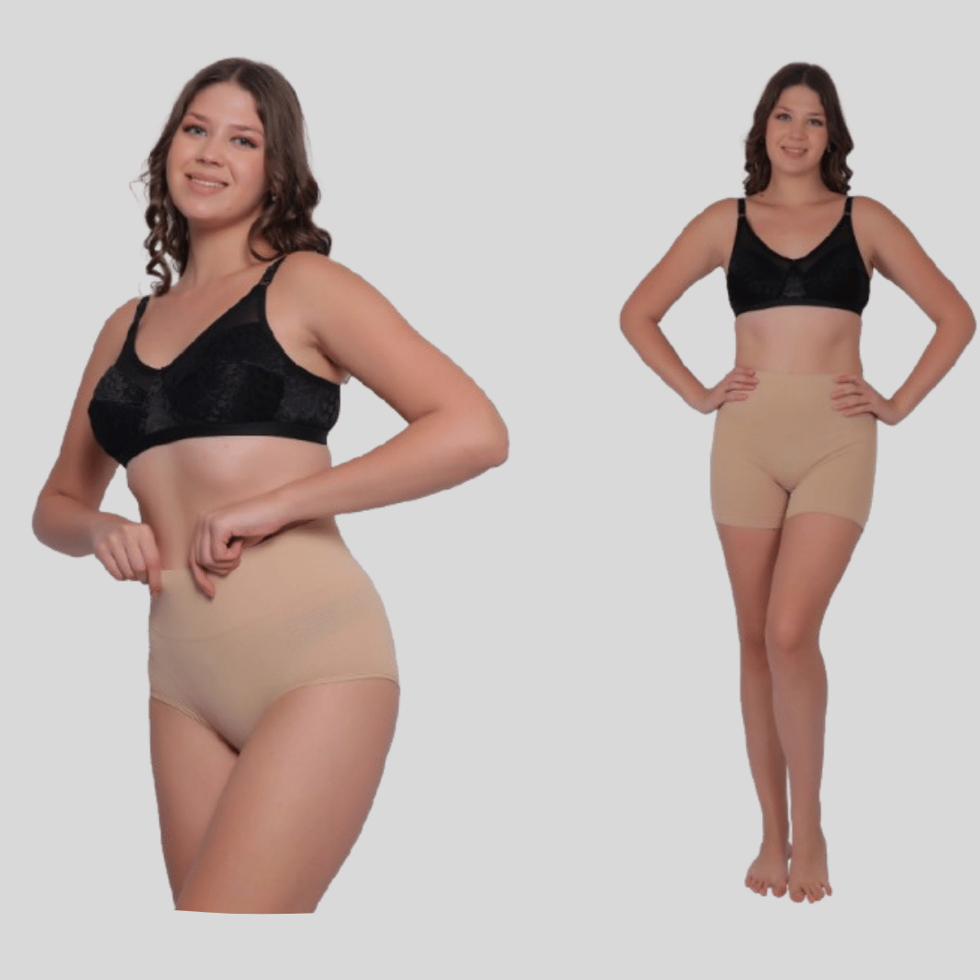 Pia Trends Pack of 2 Cotton Women's Shaper Brief ( Beige )     			Pia Trends Pack of 2 Cotton Women's Shaper Brief ( Beige )