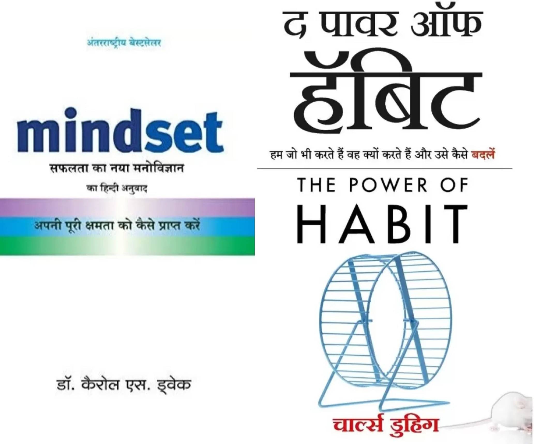 Set Of 2 Books Mindset And The Power Of Habit Hindi     			Set Of 2 Books Mindset And The Power Of Habit Hindi