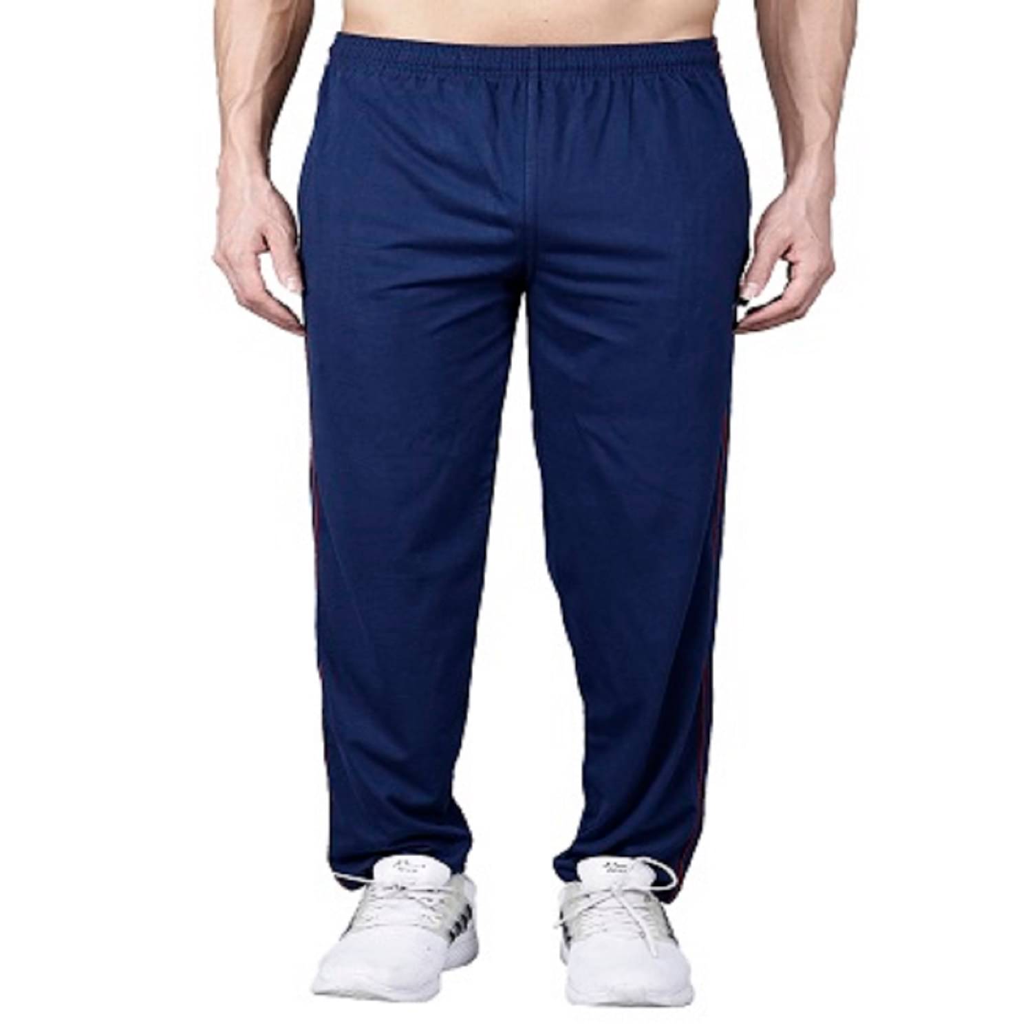 Texfro Blue Cotton Blend Men's Sports Trackpants ( Pack of 1 ) Texfro Blue Cotton Blend Men's Sports Trackpants ( Pack of 1 )