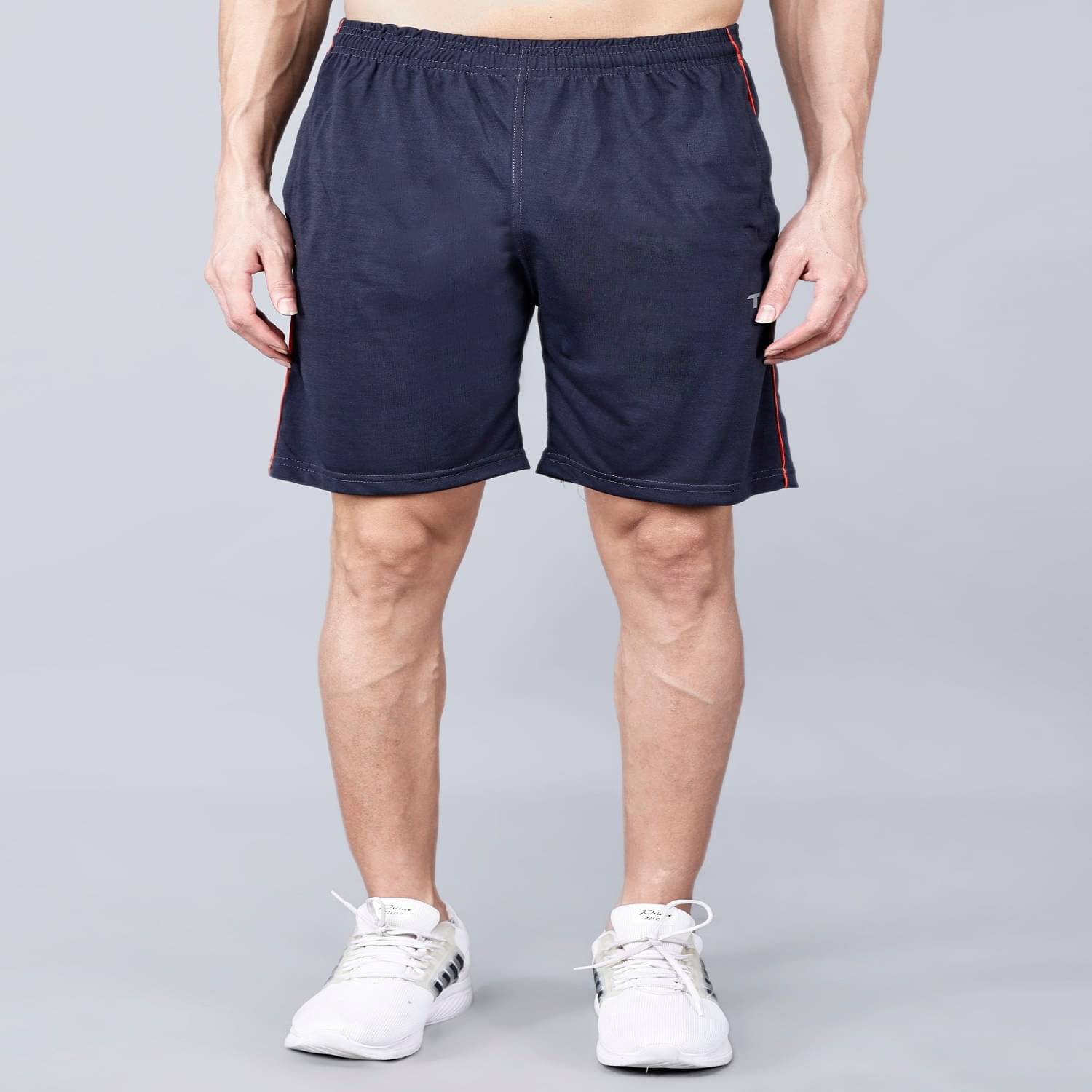     			Texfro Grey Cotton Blend Men's Shorts ( Pack of 1 )