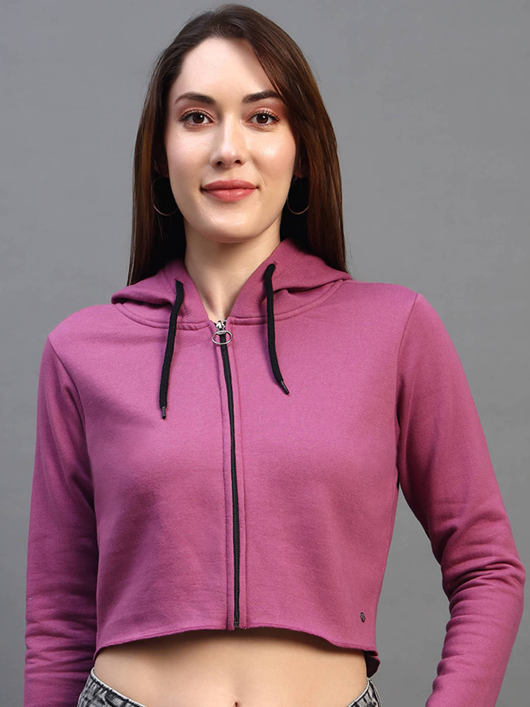 BELLAFINO Fleece Women's Hooded Sweatshirt ( Pink ) BELLAFINO Fleece Women's Hooded Sweatshirt ( Pink )