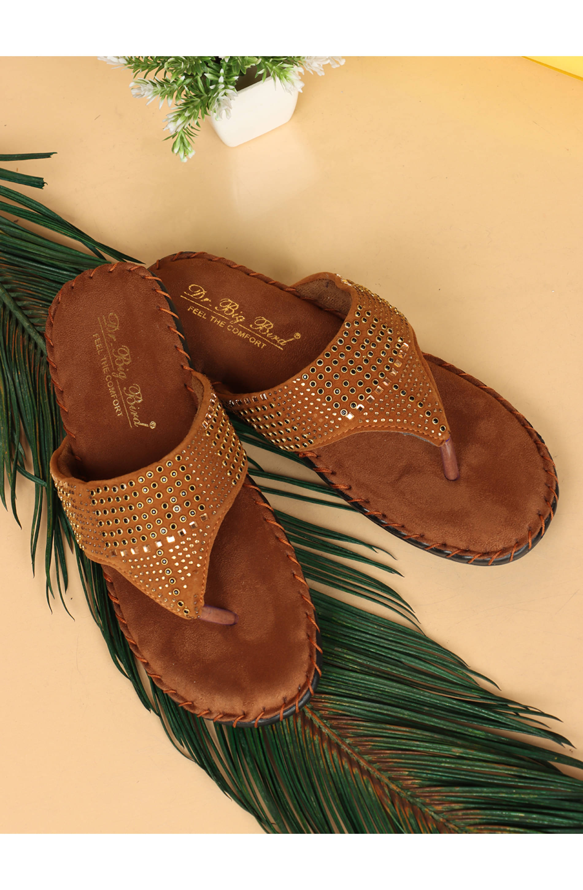     			Big Bird Footwear Tan Women's Flats