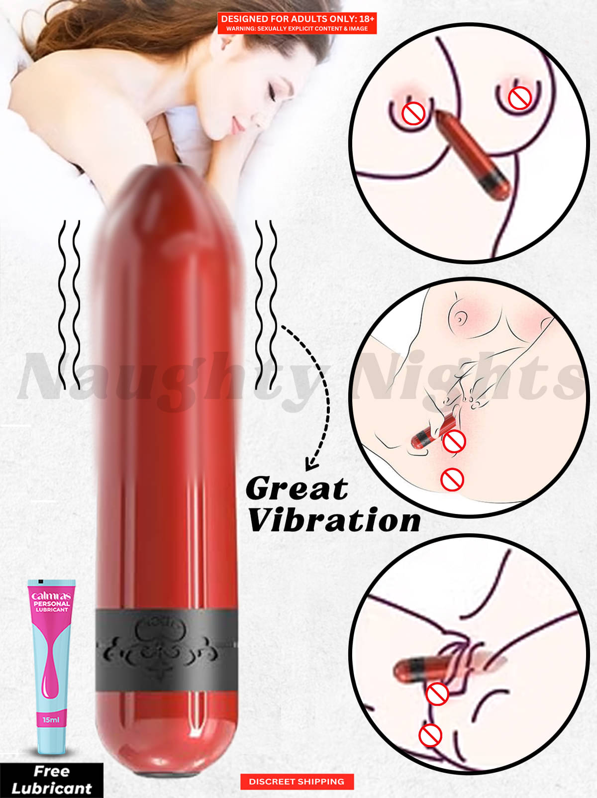 Bullet-shaped vibrator with remote control and USB charging and a free lubricant Bullet-shaped vibrator with remote control and USB charging and a free lubricant