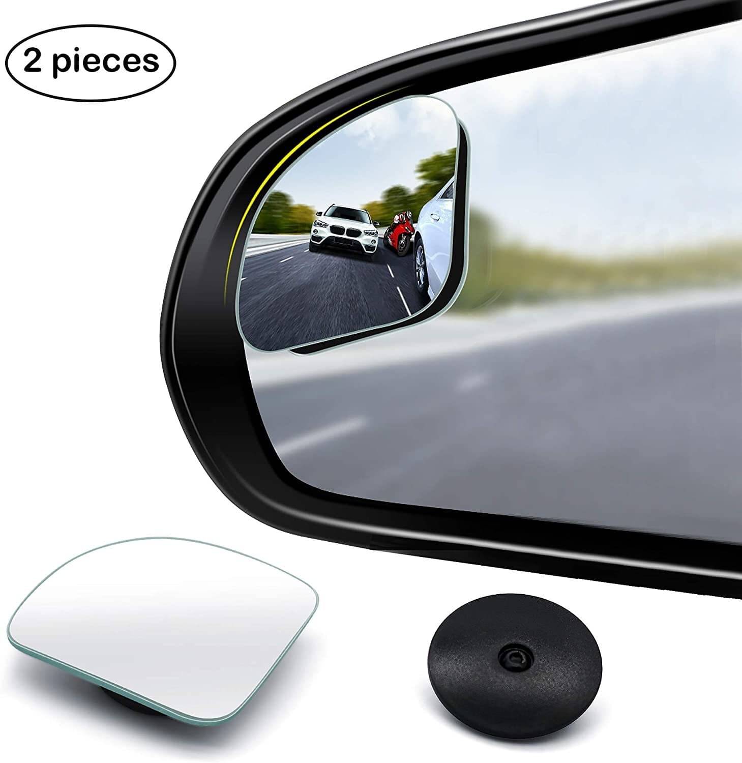     			CAMPARK Side Mirror Visor Transparent Set of 2