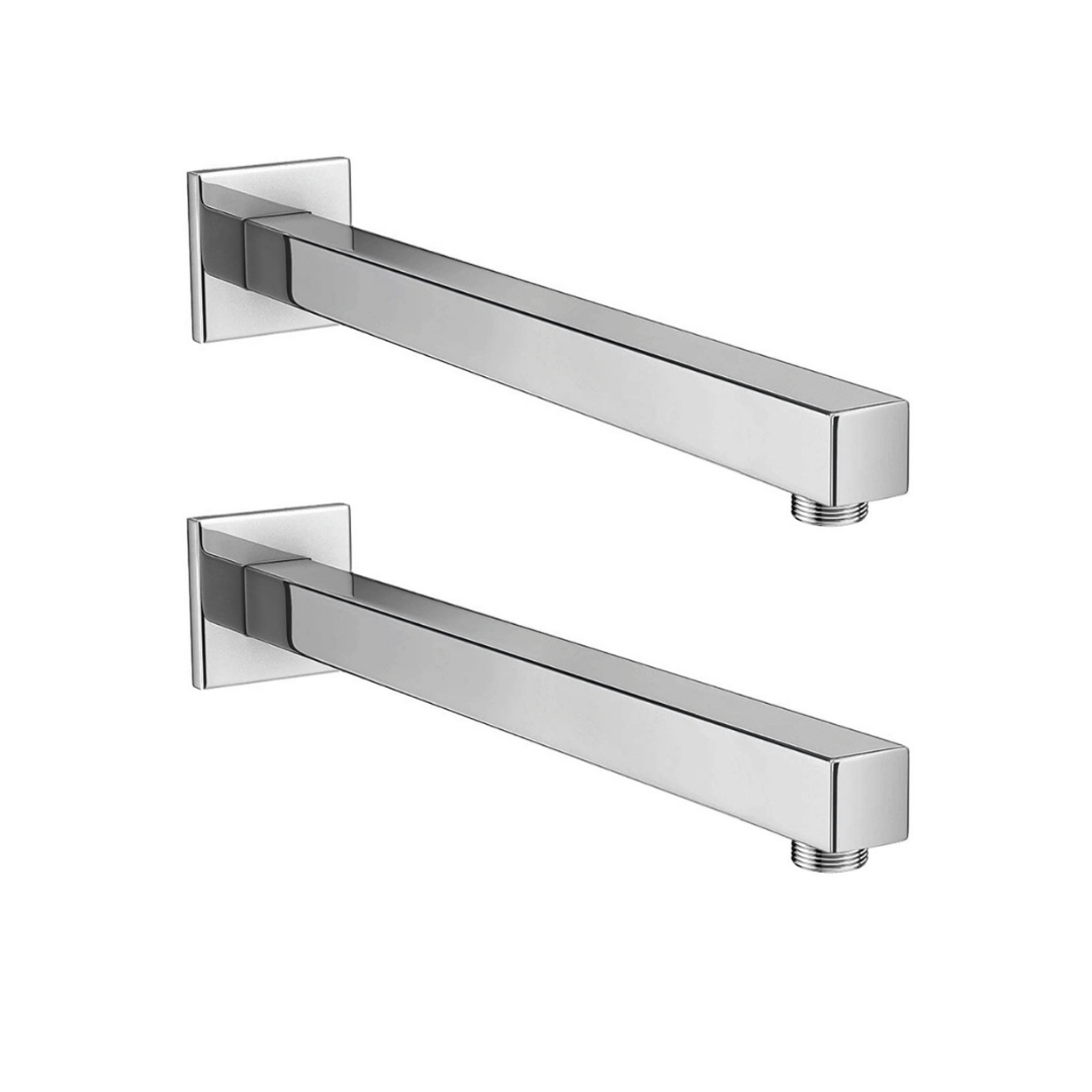 COSWARE 12" SS-304 Square Shower Arm (Pack of 2) Stainless Steel Overhead Shower COSWARE 12" SS-304 Square Shower Arm (Pack of 2) Stainless Steel Overhead Shower