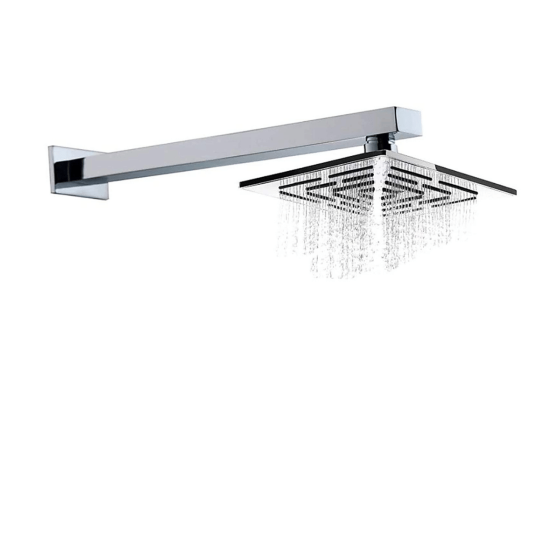 COSWARE 6x6 Maze Shower Head with 12" Arm - 1Set Stainless Steel Overhead Shower COSWARE 6x6 Maze Shower Head with 12" Arm - 1Set Stainless Steel Overhead Shower