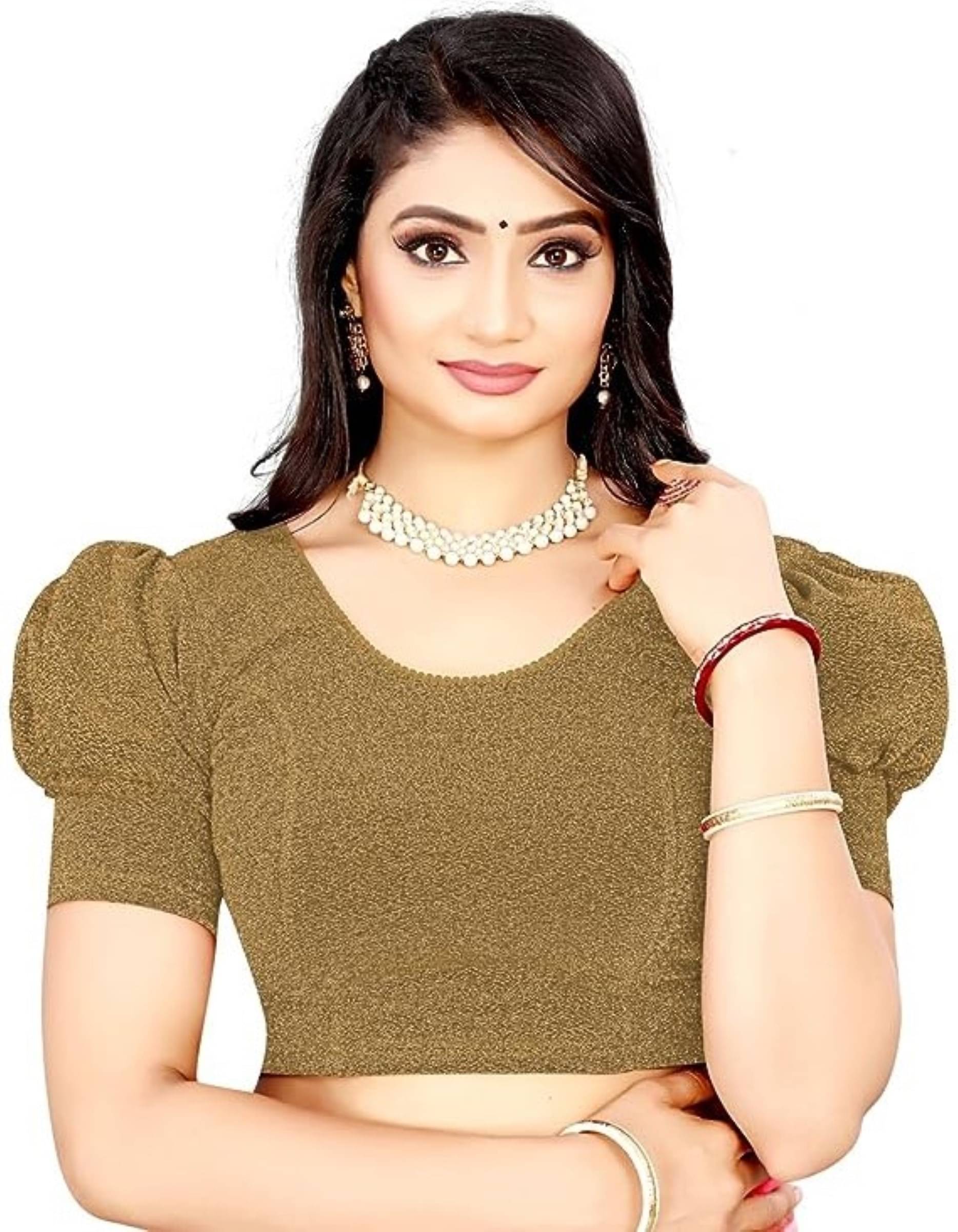DELTIN HUB Mustard Readymade without Pad Jacquard Women's Blouse ( Pack of 1 ) DELTIN HUB Mustard Readymade without Pad Jacquard Women's Blouse ( Pack of 1 )