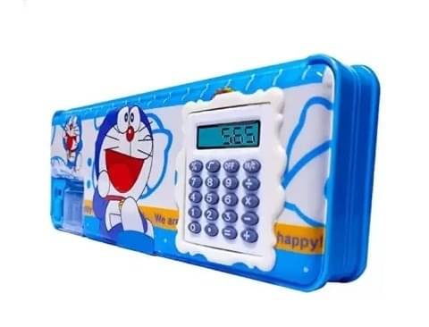     			Eclet  GEOMETRY BOX CARTOON Art Plastic Pencil Box  (Set of 1, Multicolor)