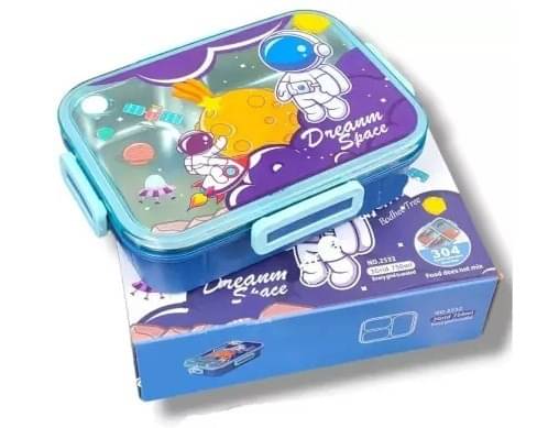 Eclet - Multicolor Plastic Lunch Box ( Pack of 1 ) Eclet - Multicolor Plastic Lunch Box ( Pack of 1 )