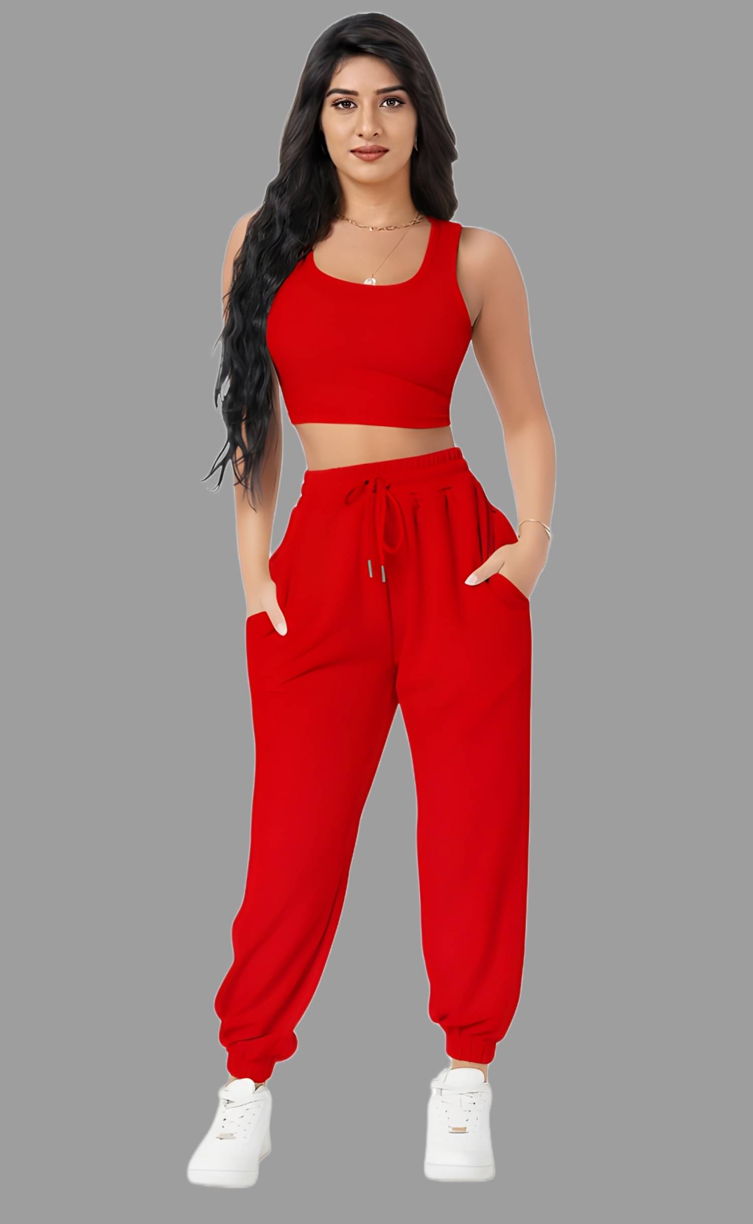     			GOPI SAREE Red Polyester Lycra Solid Shorts - Single