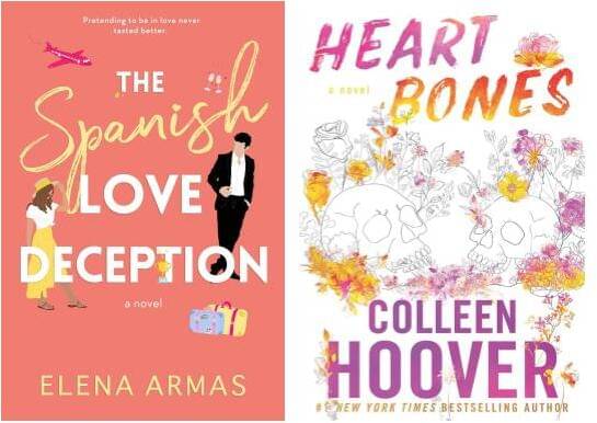 Heart Bones & The Spanish Love Deception Of 2 Books Combo  (Paperback, Colleen Hoover, Elena Armas)     			Heart Bones & The Spanish Love Deception Of 2 Books Combo  (Paperback, Colleen Hoover, Elena Armas)