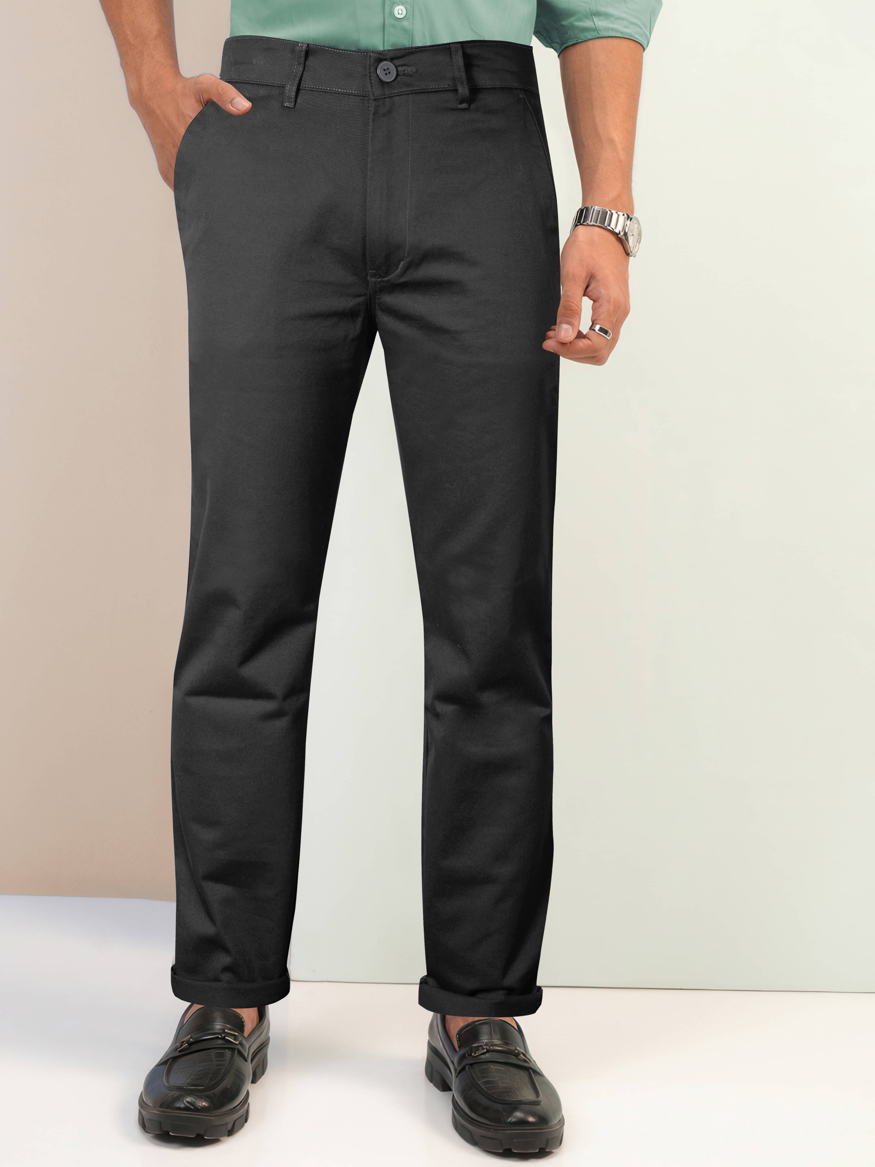     			JB JUST BLACK Regular Flat Men's Chinos - Grey ( Pack of 1 )