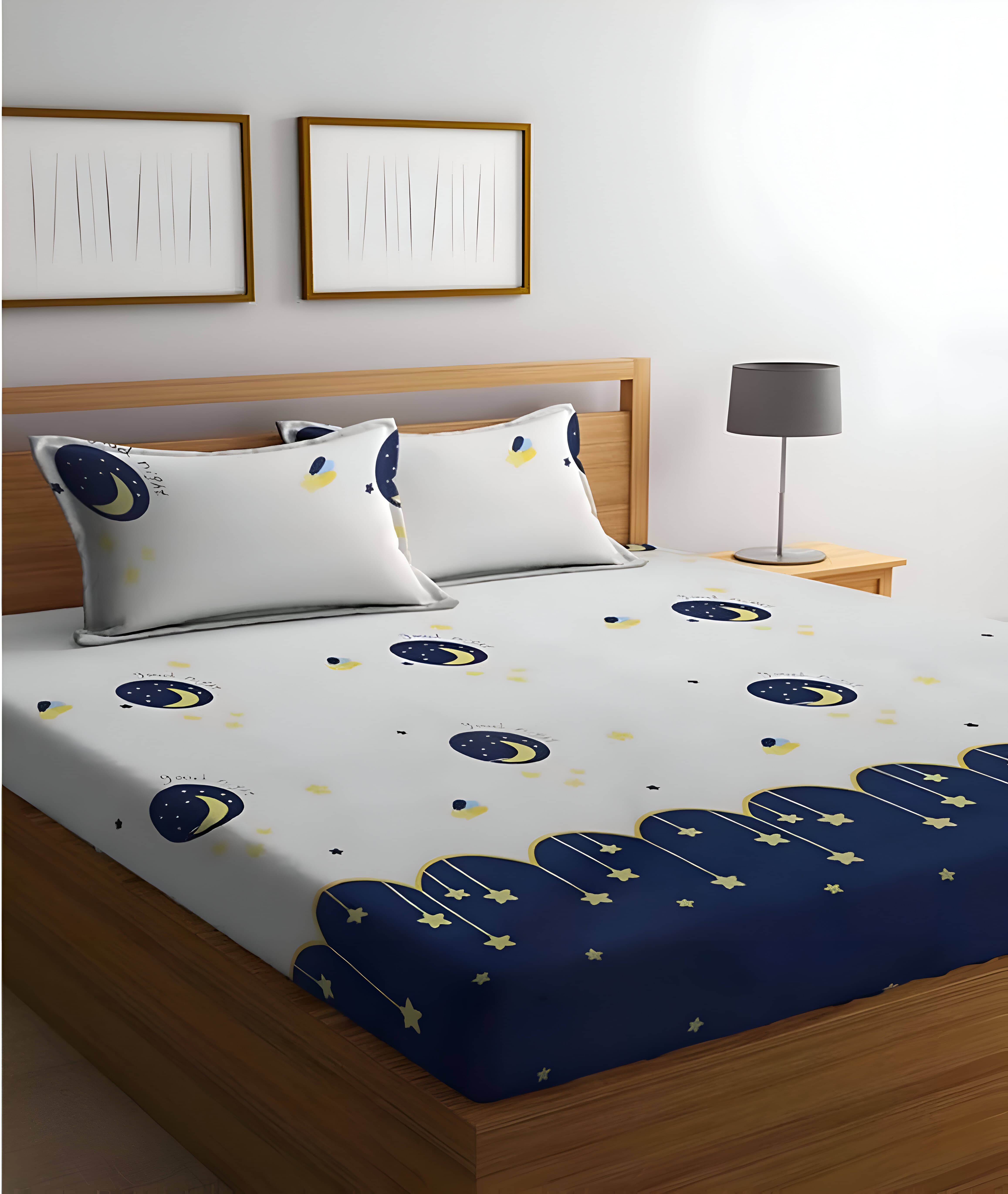 JDX Microfibre Graphic Fitted ( Queen Size ) - Multi