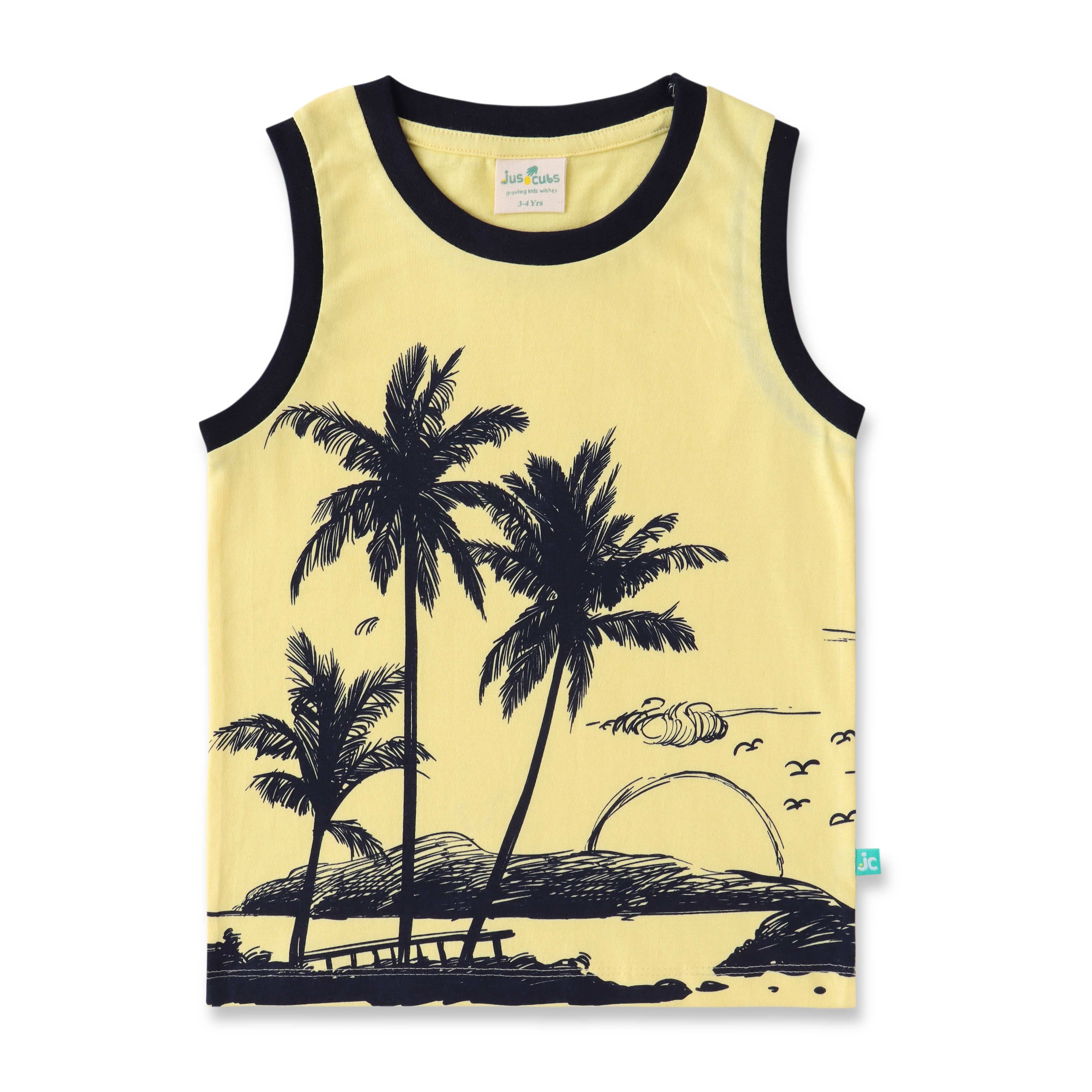     			Juscubs Pack of 1 Boys Cotton T-Shirt ( Yellow )