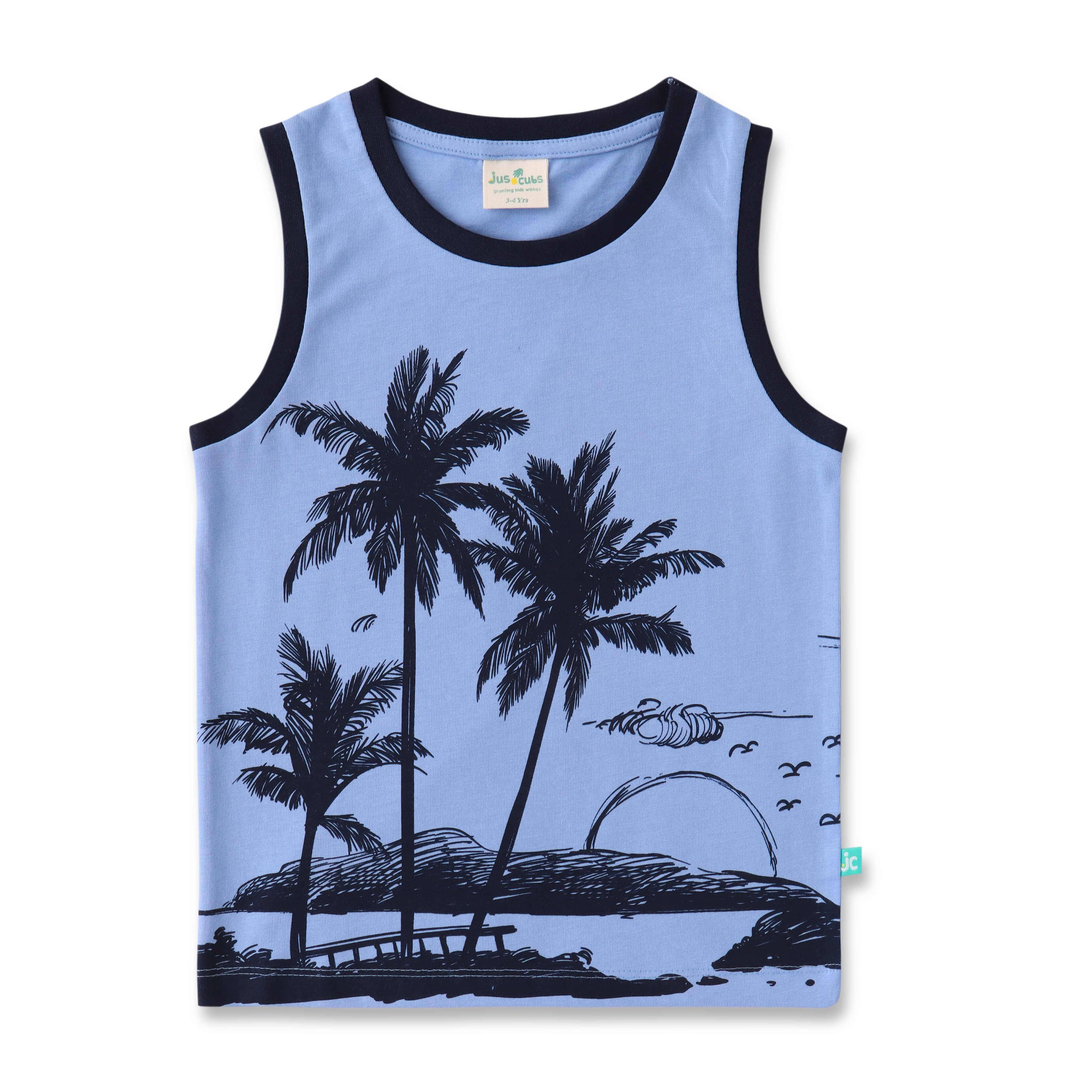     			Juscubs Pack of 2 Boys Cotton T-Shirt ( Blue )