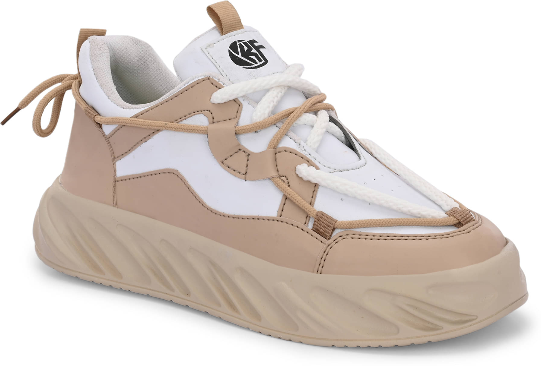     			K- FOOTLANCE KC3011-CREM Cream Men's Sneakers