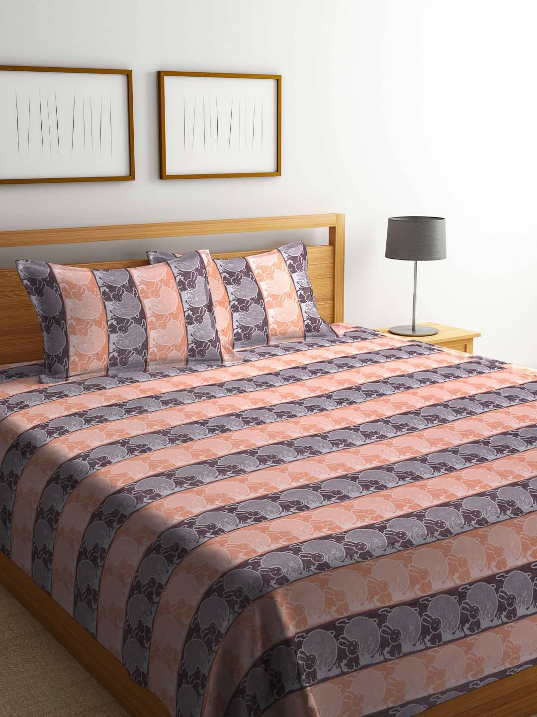 Klotthe Cotton Printed King Size Bedcover - Multi ( ) Klotthe Cotton Printed King Size Bedcover - Multi ( )