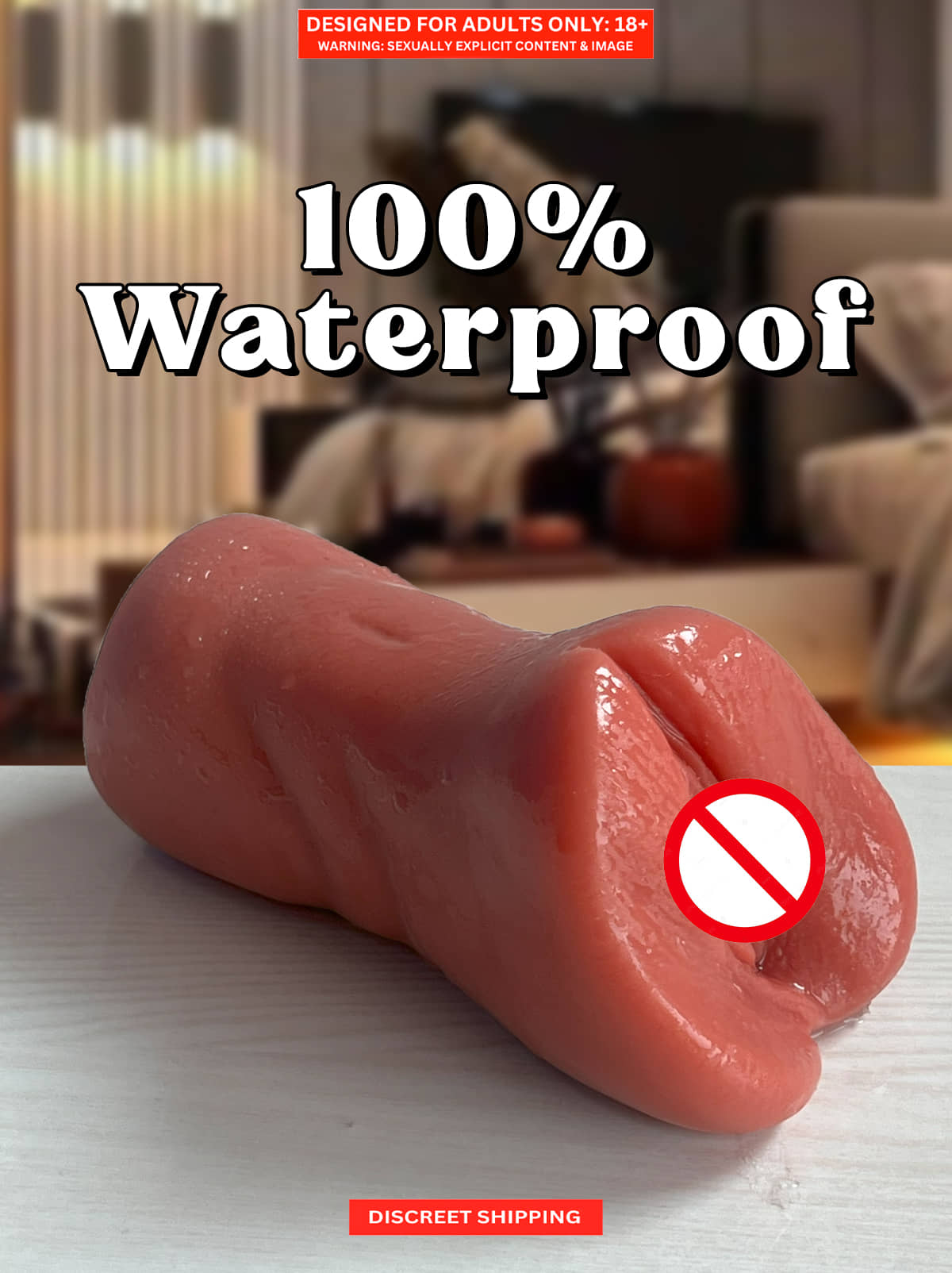 Most Realistic Pocket Pussy- Waterproof 3D Realistic Silicone Male  Masturbator Pocket Pussy by Naughty Nights