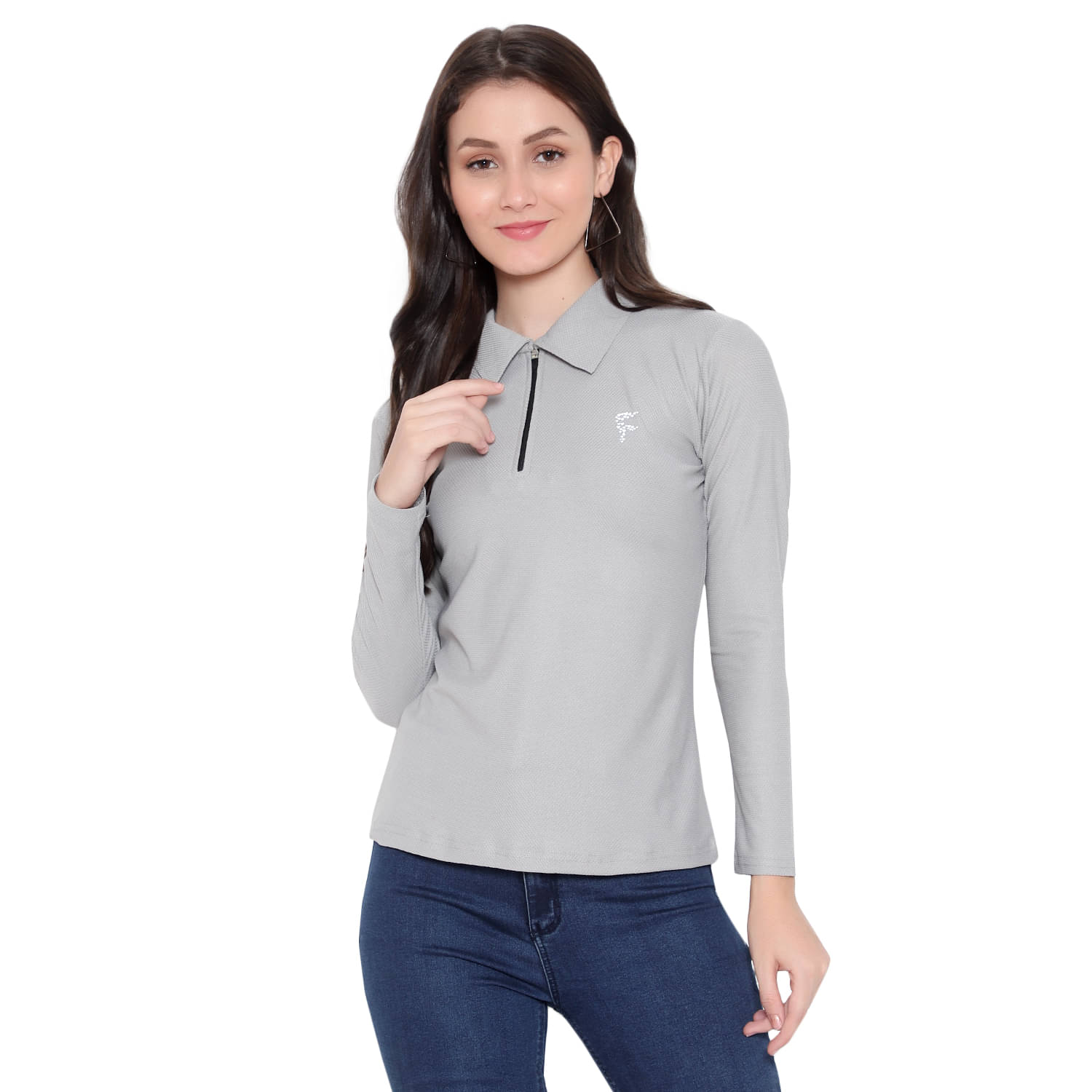     			Myo Pack of 1 Polyester Women's T-Shirt ( Grey )