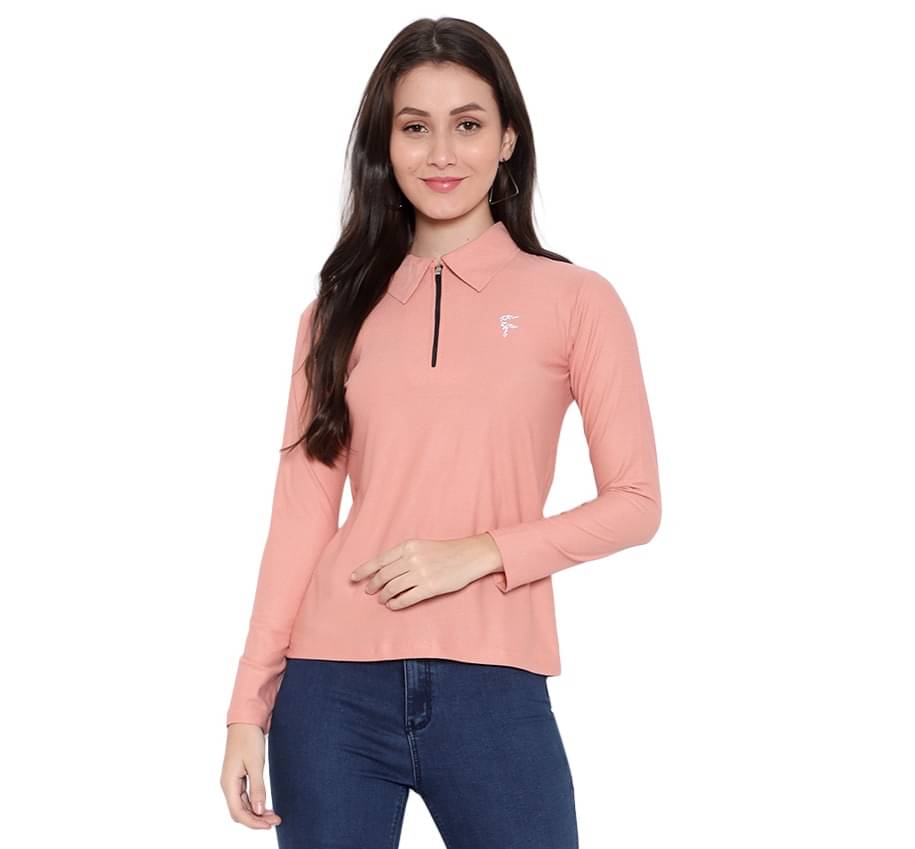     			Myo Pack of 1 Polyester Women's T-Shirt ( Peach )
