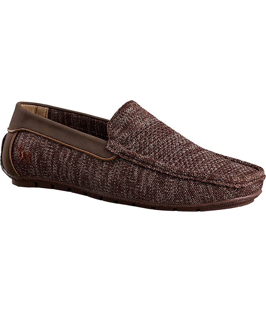 Neemans The Weave Loafers Brown Men's Slip on Shoes - Formal Shoes | Buy online on ZillyBuy