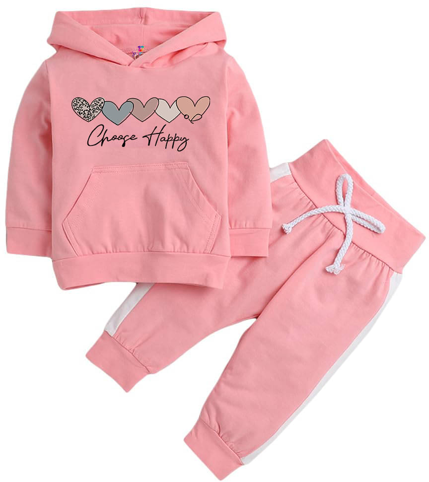     			PORPY Pack of 1 Baby Girls Cotton Blend T-shirt & Pants ( Pink )