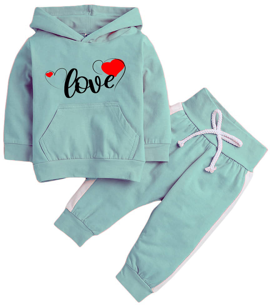     			PORPY Pack of 1 Girls Cotton Blend T-shirt & Pants ( Green )