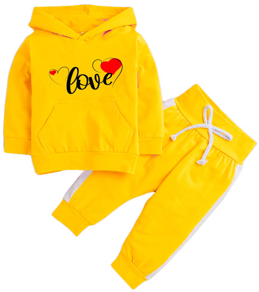     			PORPY Pack of 1 Girls Cotton Blend T-shirt & Pants ( Yellow )