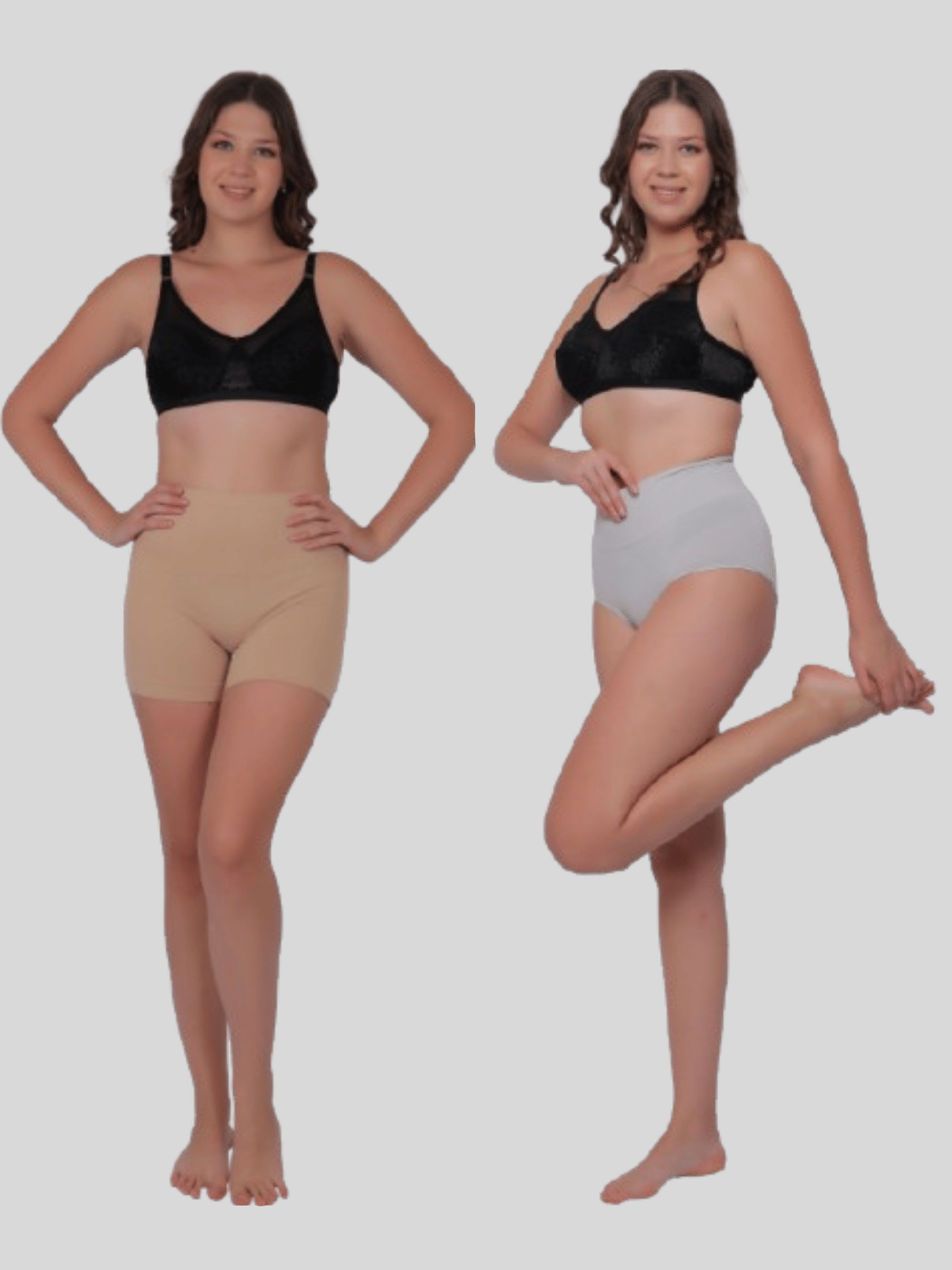 Pia Trends Pack of 2 Cotton Blend Women's Shaper Brief ( Beige,Light Grey ) Pia Trends Pack of 2 Cotton Blend Women's Shaper Brief ( Beige,Light Grey )