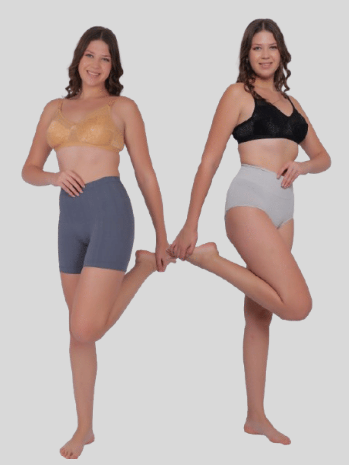 Pia Trends Pack of 2 Cotton Blend Women's Shaper Brief ( Grey,Light Grey ) Pia Trends Pack of 2 Cotton Blend Women's Shaper Brief ( Grey,Light Grey )