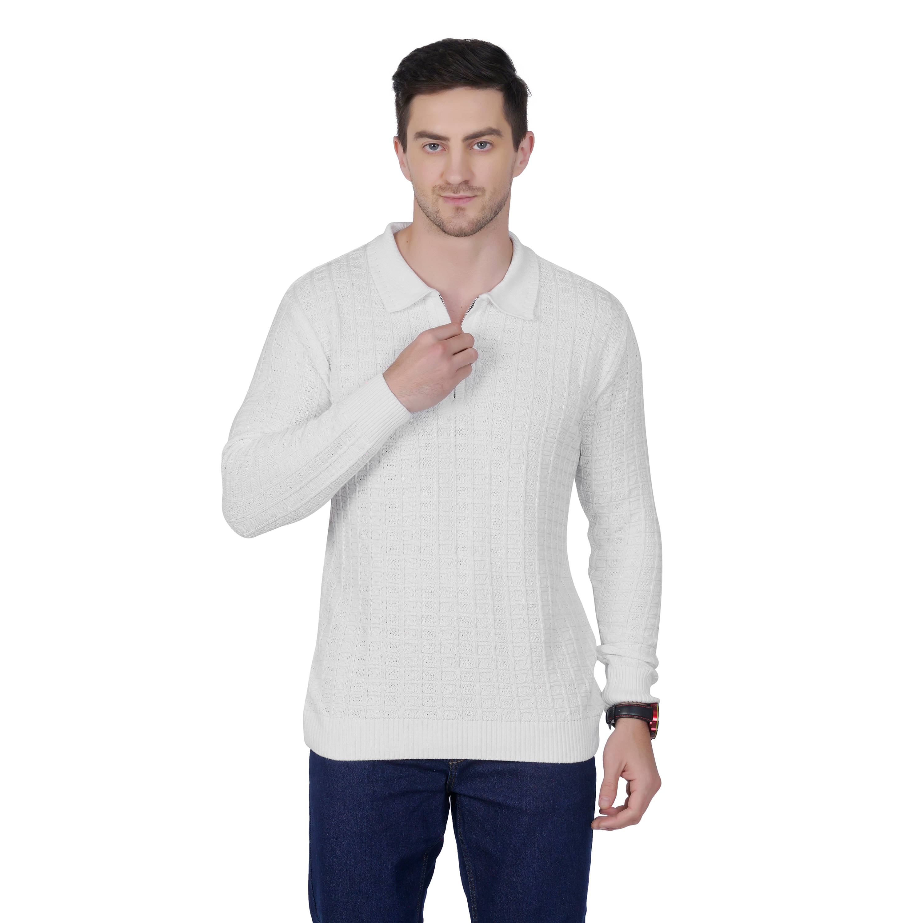 RuarX Pack of 1 Polyester Regular Fit Solid Full Sleeves Men's Polo T Shirt ( White ) RuarX Pack of 1 Polyester Regular Fit Solid Full Sleeves Men's Polo T Shirt ( White )