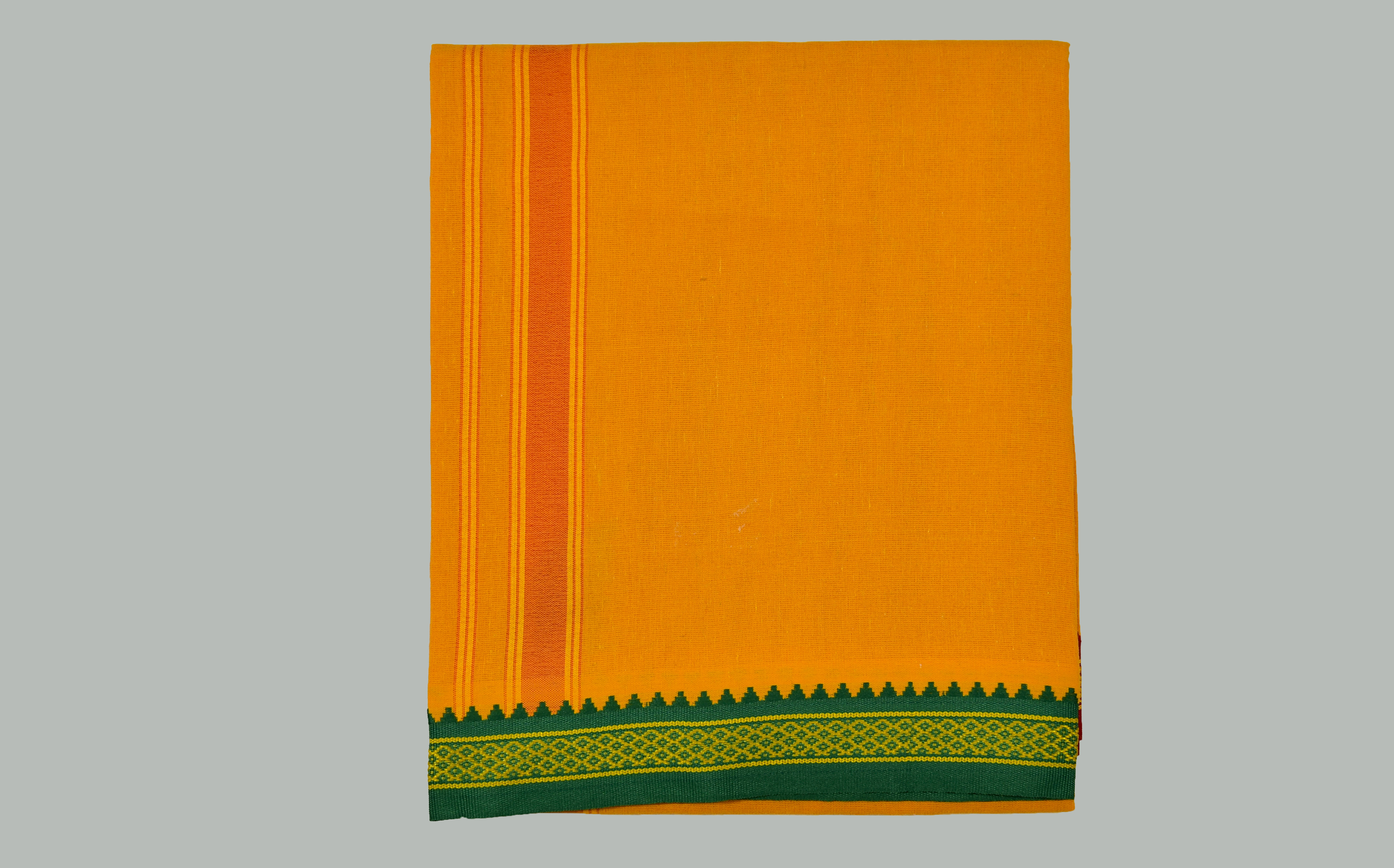 Shyam Handloom Cotton Blend Men's Dhoti Yellow ( Pack of 1 ) Shyam Handloom Cotton Blend Men's Dhoti Yellow ( Pack of 1 )