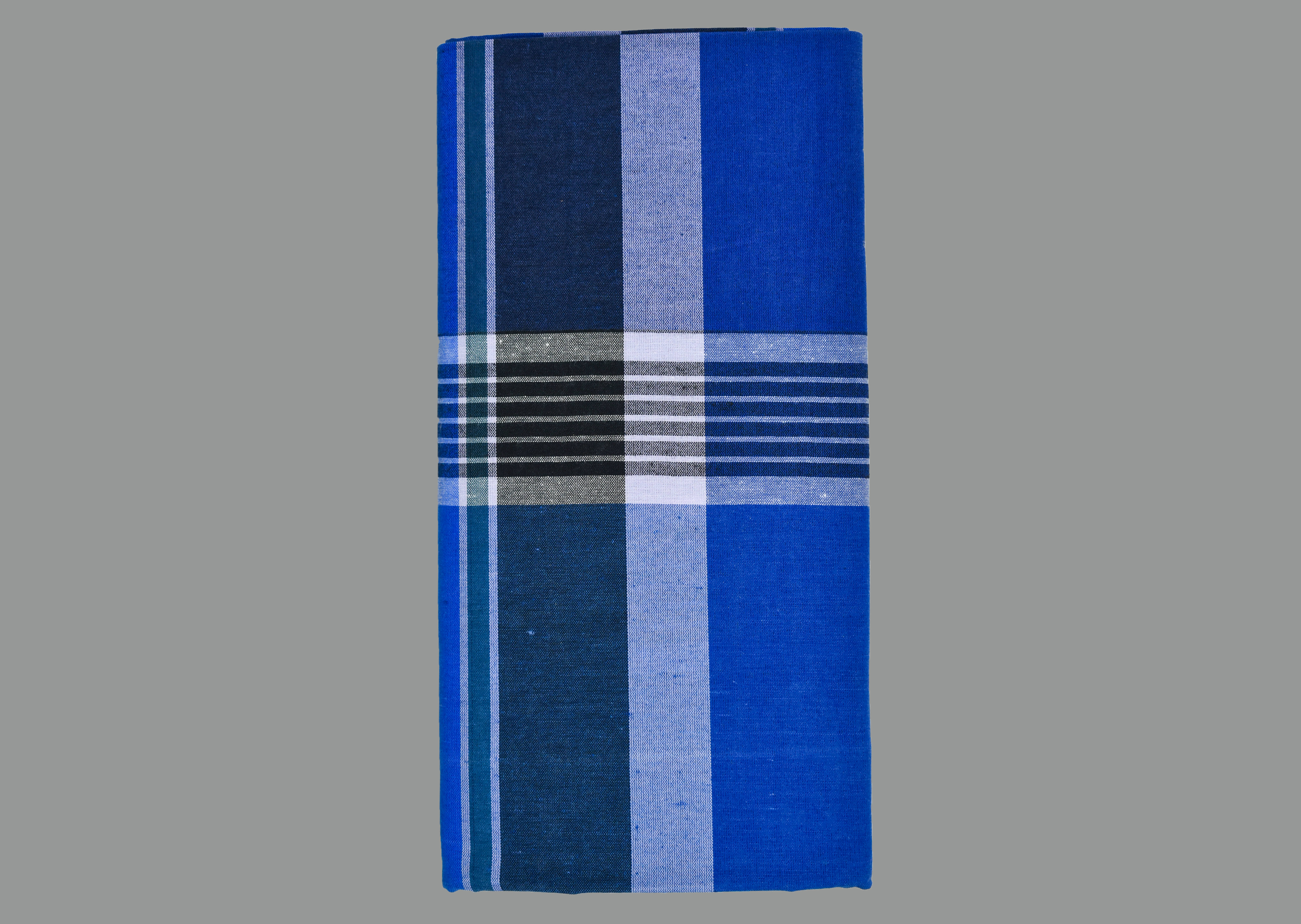 Shyam Handloom Cotton Men's Lungi Blue ( Pack of 1 )