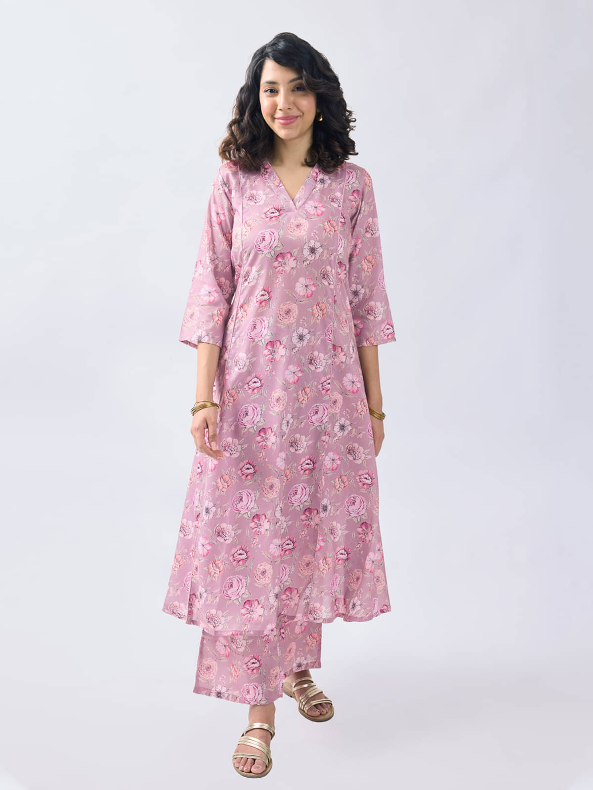 TOOCHKI Rayon Printed Kurti With Palazzo Women's Stitched Salwar Suit - Pink ( Pack of 1 ) TOOCHKI Rayon Printed Kurti With Palazzo Women's Stitched Salwar Suit - Pink ( Pack of 1 )