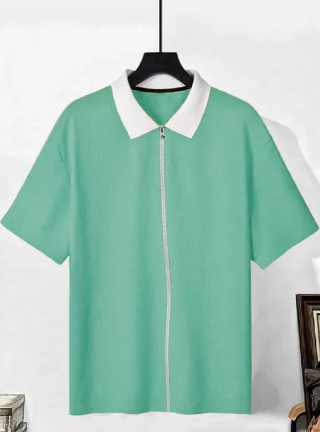 Try This Cotton Blend Regular Fit Colorblock Half Sleeves Men's Henley T-Shirt - Light Green ( Pack of 1 ) Try This Cotton Blend Regular Fit Colorblock Half Sleeves Men's Henley T-Shirt - Light Green ( Pack of 1 )