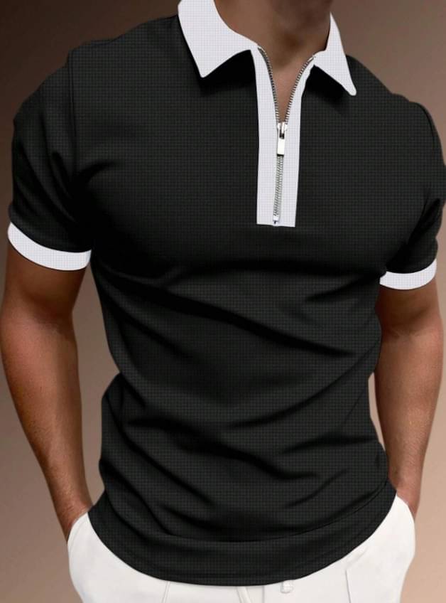 Try This Cotton Blend Regular Fit Colorblock Half Sleeves Men's Henley T-Shirt - Black ( Pack of 1 ) Try This Cotton Blend Regular Fit Colorblock Half Sleeves Men's Henley T-Shirt - Black ( Pack of 1 )