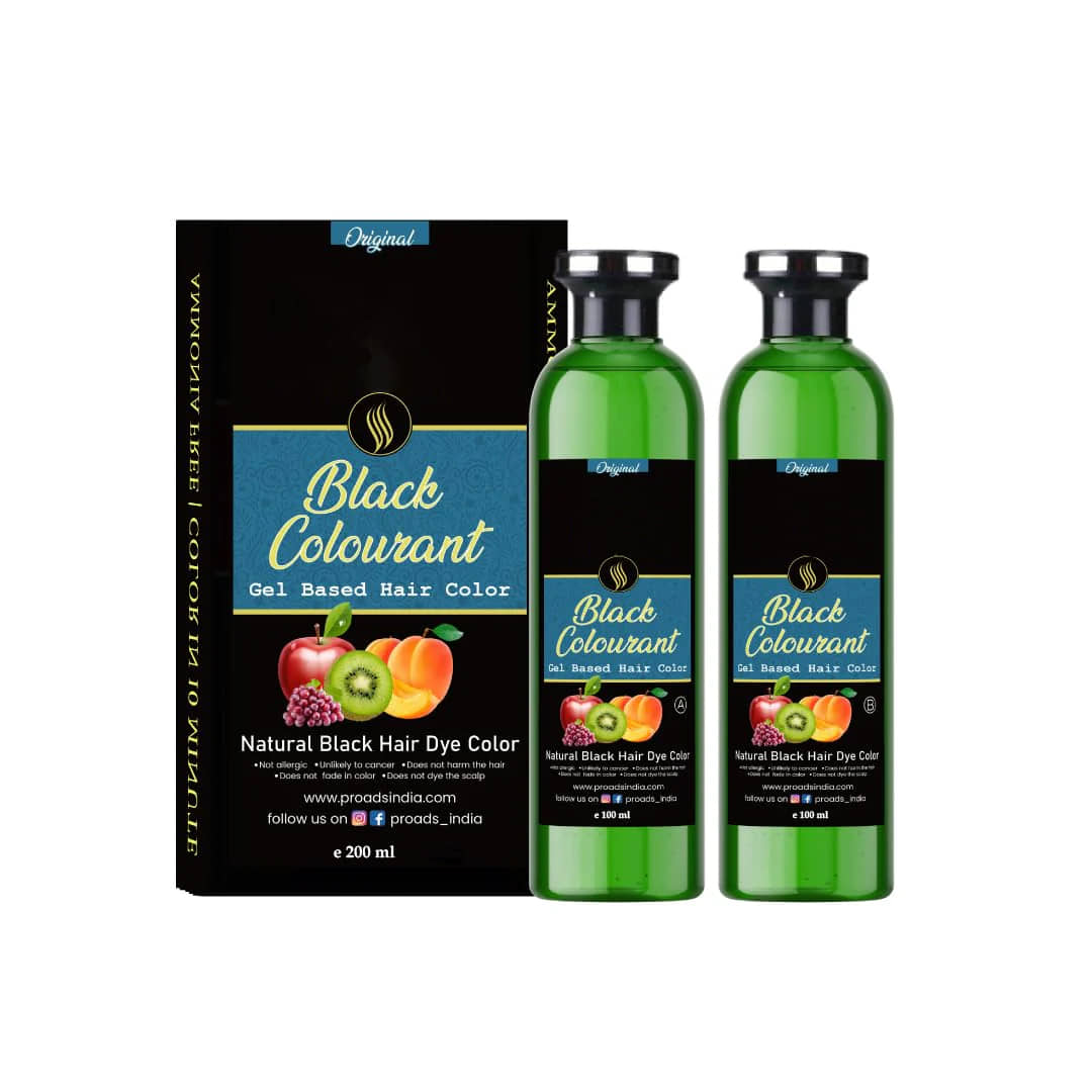 WRIXTY Fruit Vinegar Hair Colour Gel Black Instant Smooth Silky Hair Quick Grey Coverage Easy Apply