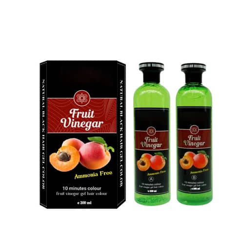 WRIXTY Fruit Vinegar Hair Dye Gel Black Instant Smooth Soft Hair Easy Use Natural Finish