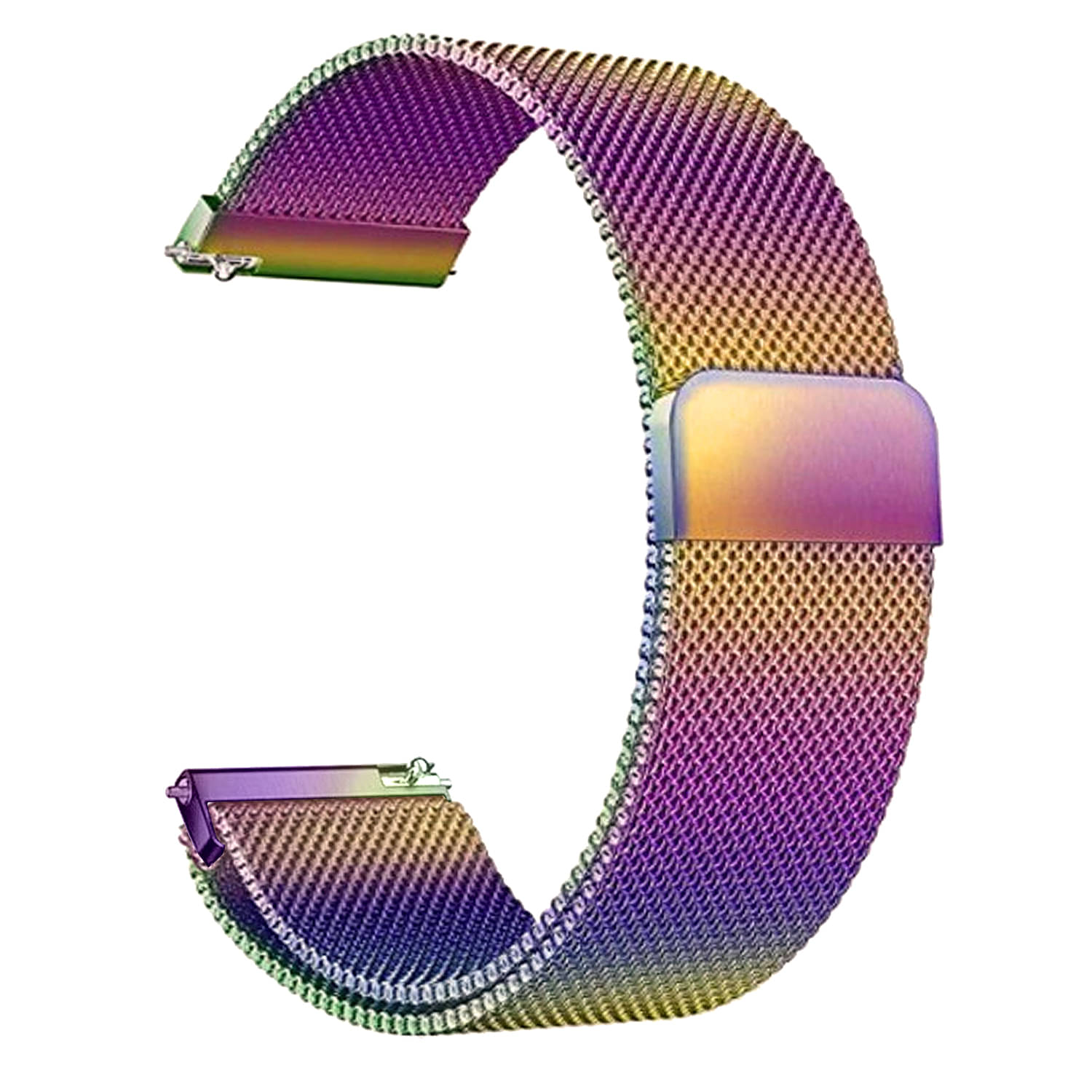     			ACM Watch Strap Magnetic 22mm compatible with Maxima Max Pro Fire Smartwatch Luxury Metal Chain Band Colorful