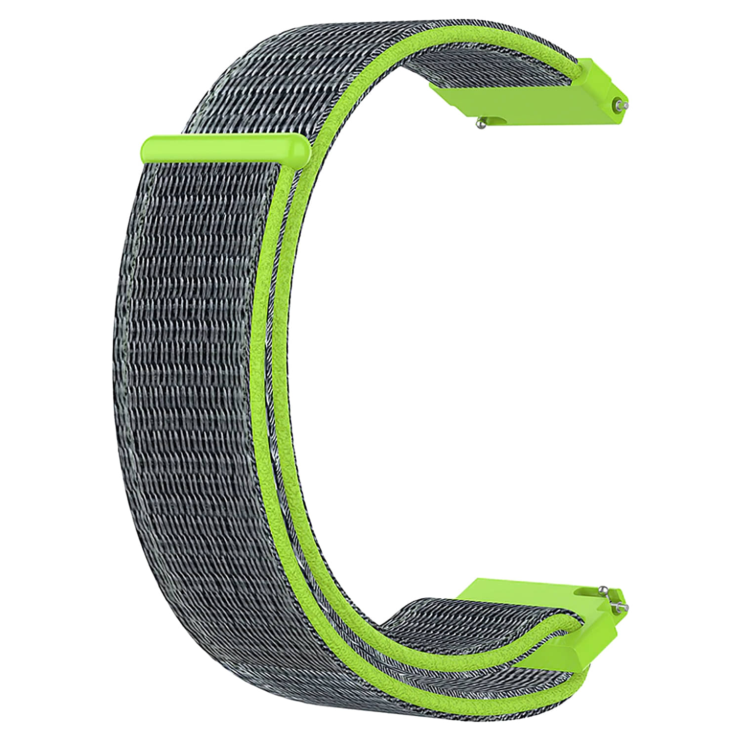     			ACM Watch Strap Nylon Soft 22mm compatible with Pebble X Smartwatch Sports Band Neon Green