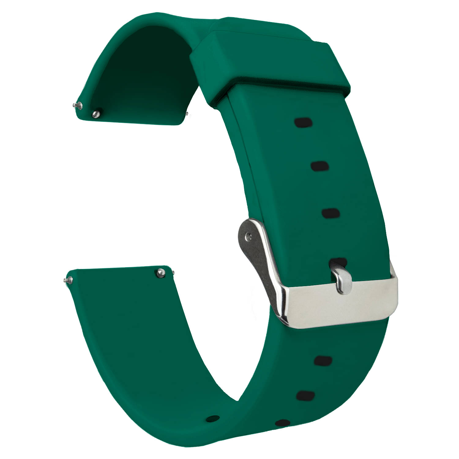     			ACM Watch Strap Silicone Belt 22mm compatible with French Connection Rogue Smartwatch Casual Classic Band Green