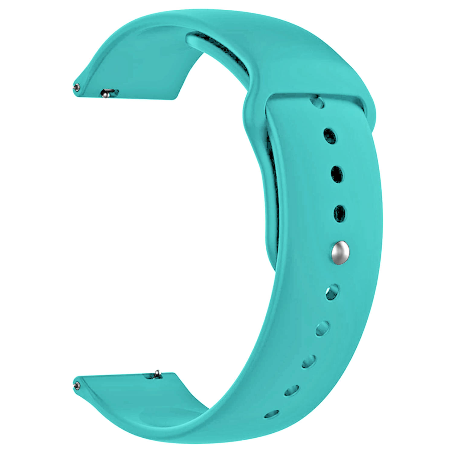 ACM Watch Strap Silicone Belt 22mm compatible with Pebble Astra Smartwatch Sports Band Light Blue ACM Watch Strap Silicone Belt 22mm compatible with Pebble Astra Smartwatch Sports Band Light Blue
