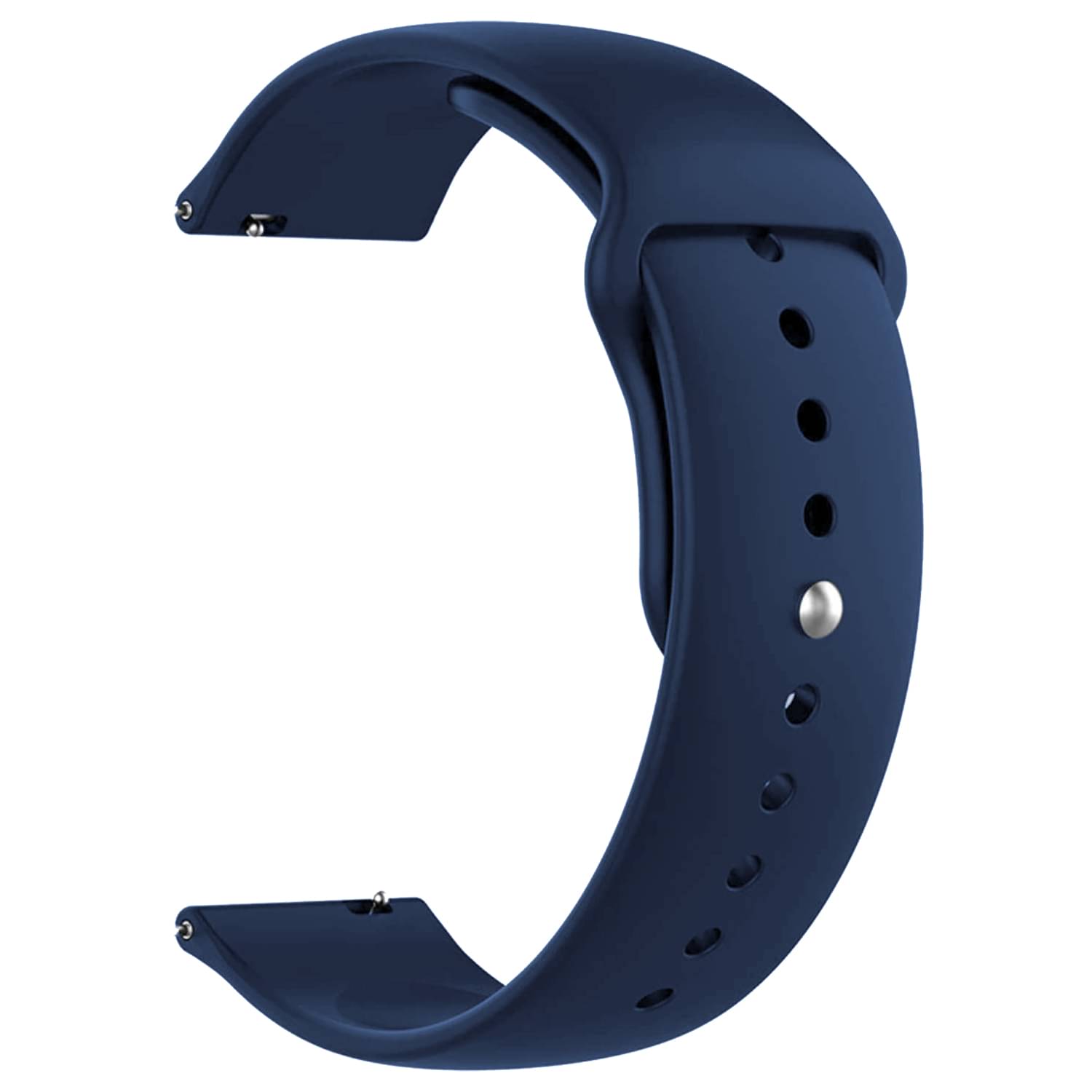 ACM Watch Strap Silicone Belt 22mm compatible with Noise Noisefit Evolve 4 Smartwatch Sports Band Dark Blue ACM Watch Strap Silicone Belt 22mm compatible with Noise Noisefit Evolve 4 Smartwatch Sports Band Dark Blue