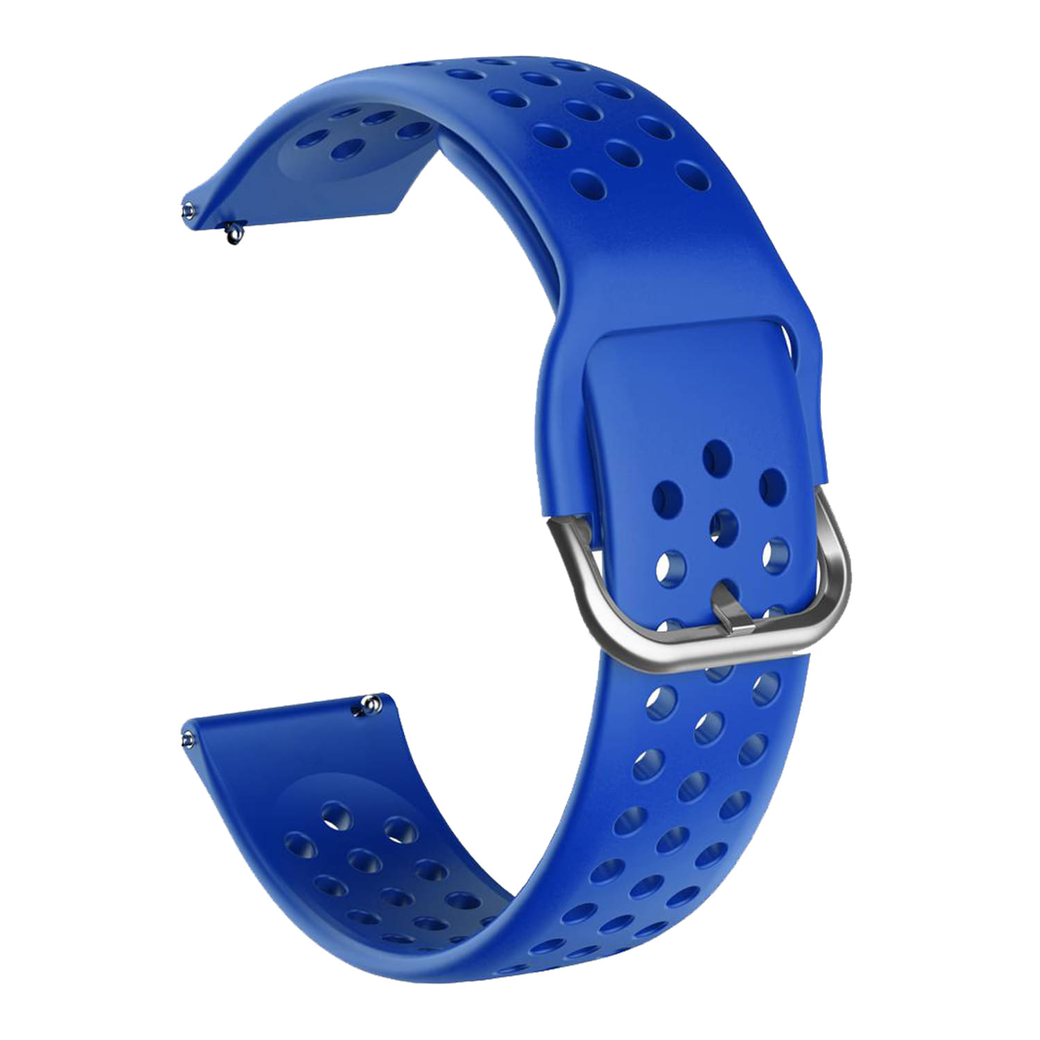 ACM Watch Strap Silicone Belt 22mm compatible with Pebble Urbane Smartwatch Breatheable Dot Band Navy Blue ACM Watch Strap Silicone Belt 22mm compatible with Pebble Urbane Smartwatch Breatheable Dot Band Navy Blue