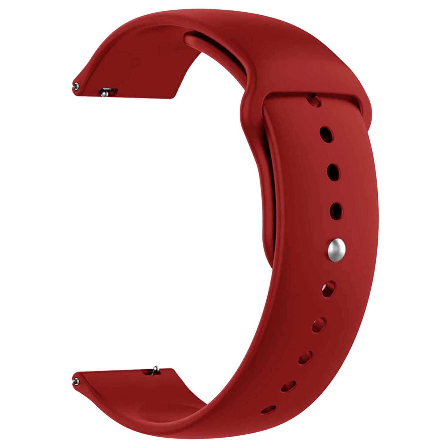     			ACM Watch Strap Silicone Belt 22mm compatible with Zebronics Zeb Gemini Smartwatch Sports Band Red