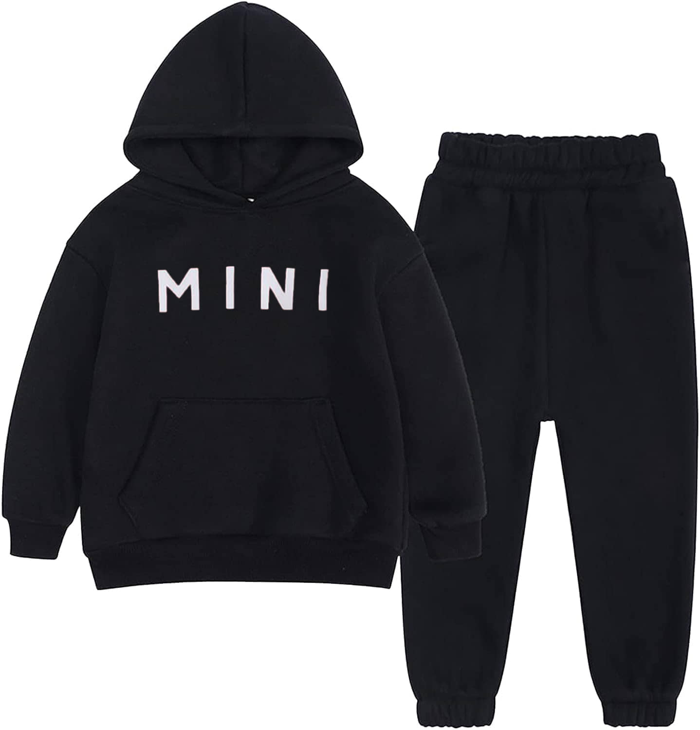 PORPY Pack of 1 Girls Cotton Blend T-shirt & Pants ( Black )