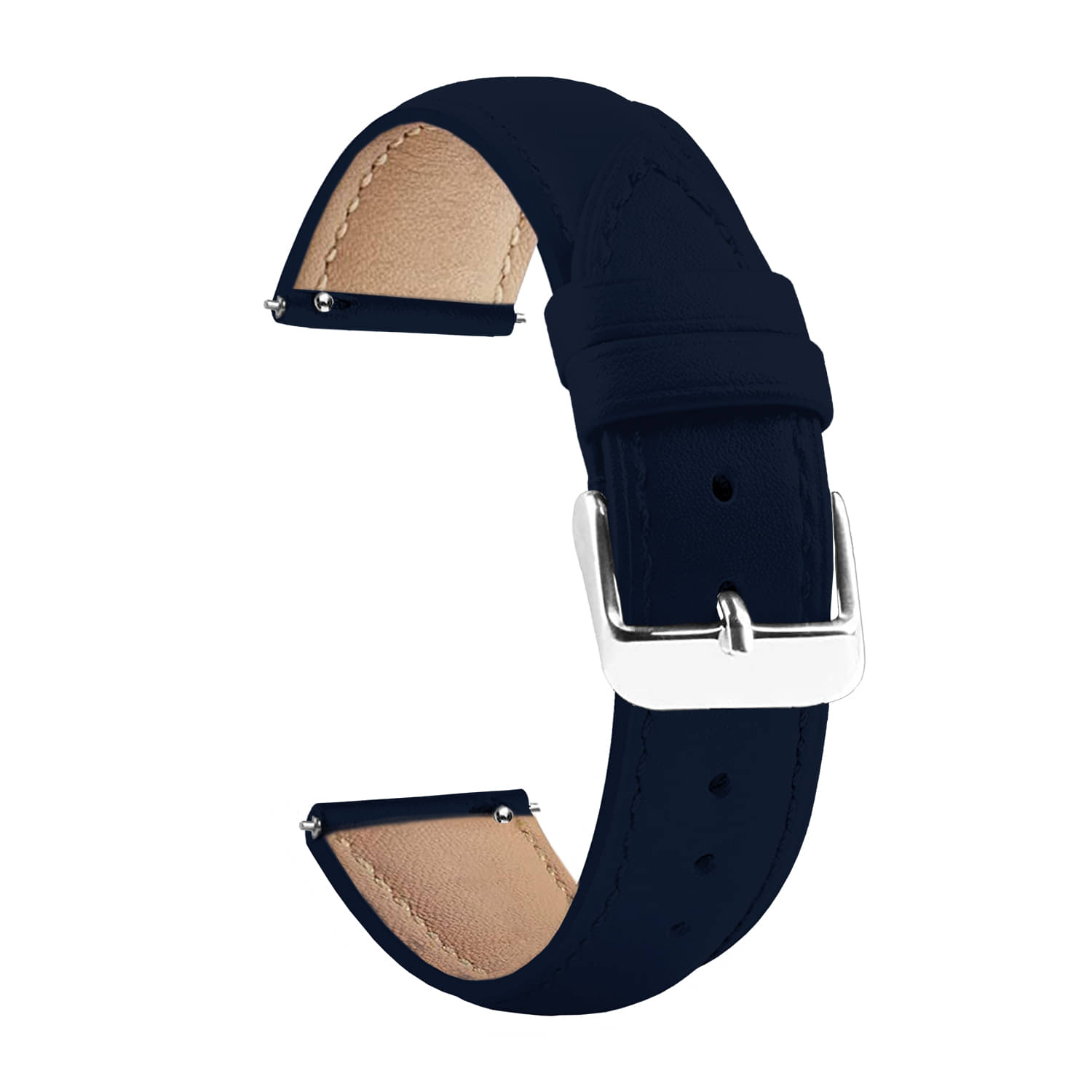 ACM Watch Strap Leather Belt 22mm compatible with Fire-Boltt Strike Bsw141 Bsw214 Smartwatch Casual Classic Band Blue ACM Watch Strap Leather Belt 22mm compatible with Fire-Boltt Strike Bsw141 Bsw214 Smartwatch Casual Classic Band Blue