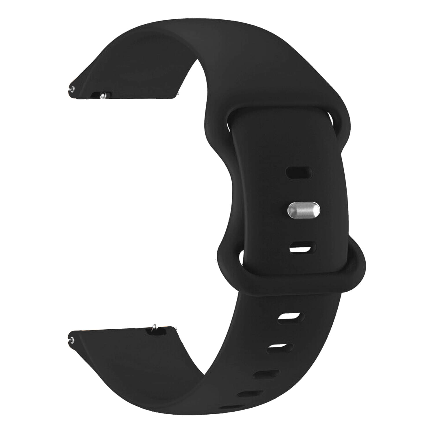     			ACM Watch Strap Silicone Belt 22mm compatible with Noise Colorfit Pro 5 Smartwatch Sports Dual Closure Band Black