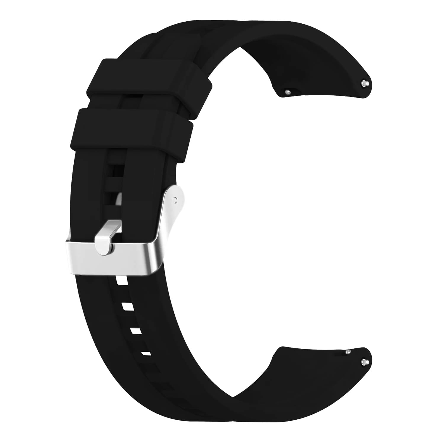     			ACM Watch Strap Silicone Belt 22mm compatible with Boat Lunar Space Plus Smartwatch Classic Band Black