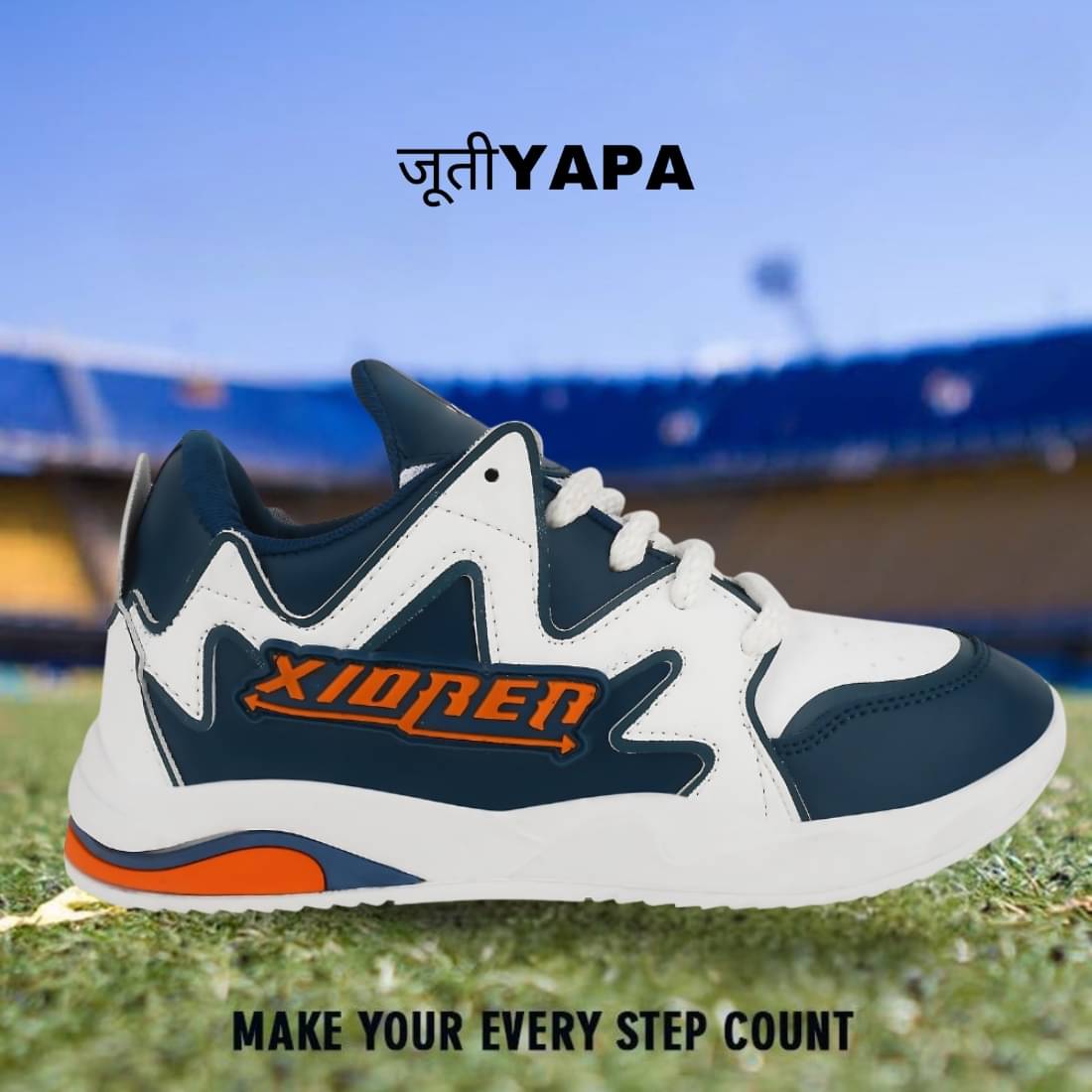     			Jootiyapa Navy Boost Sneakers Blue Men's Lifestyle Shoes